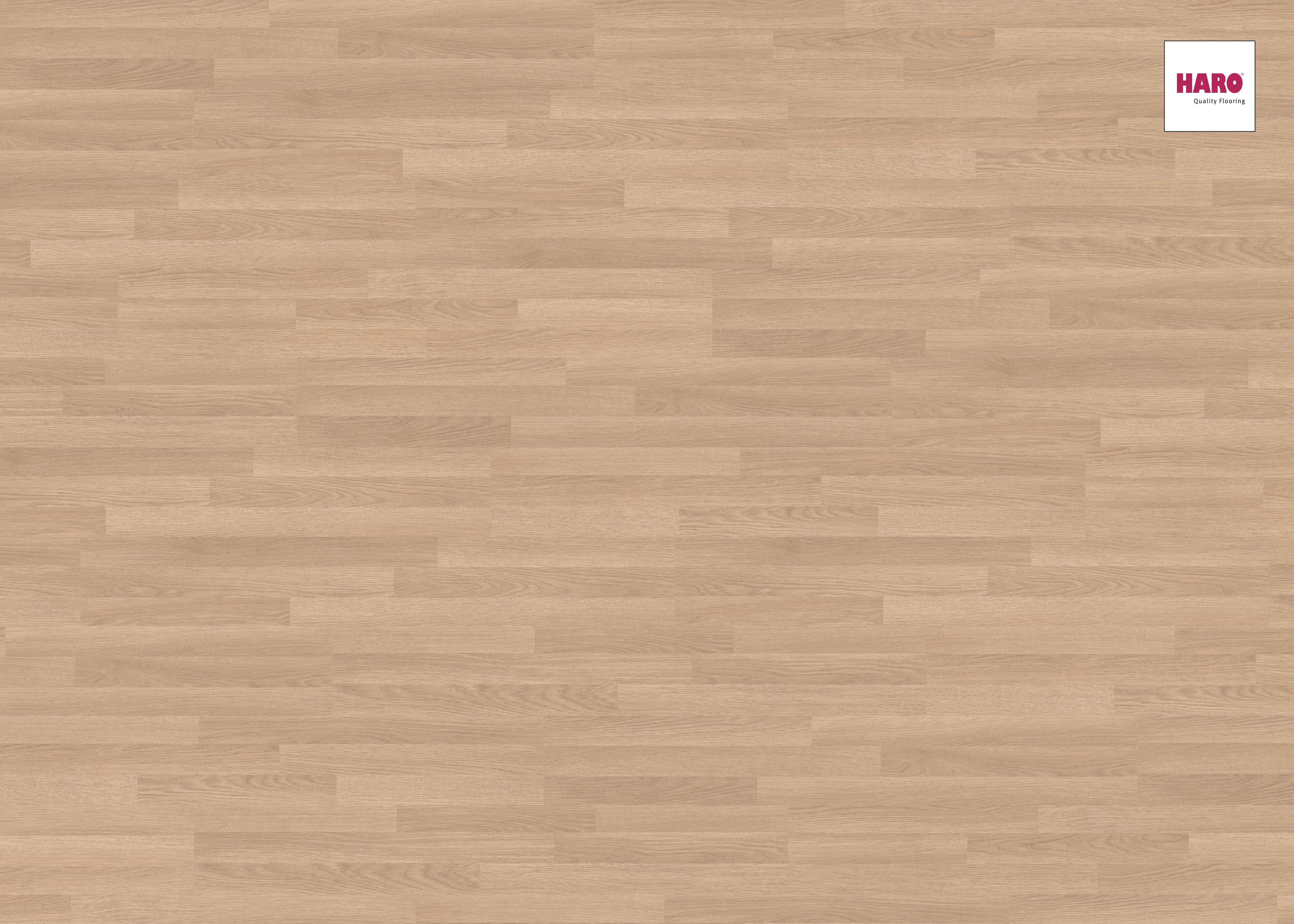 HARO Laminat Eiche premium creme Schiffsboden 3-Stab | Tritty 100 | 2.Wahl | 5 m²-4018427310509