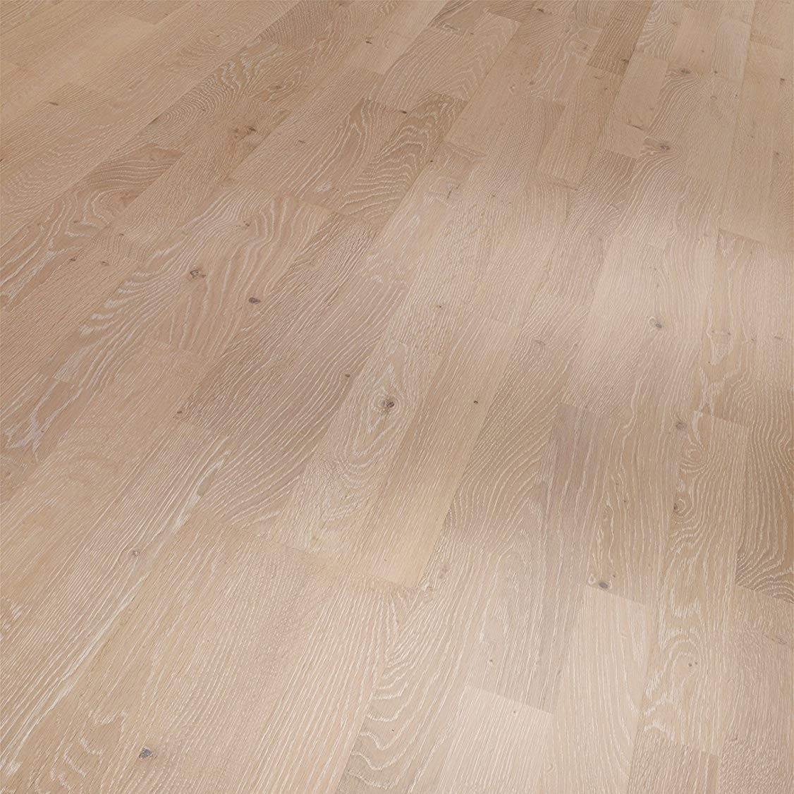 PARADOR Parkett Eiche gebürstet Schiffsboden 3-Stab naturgeölt weiss | Eco Balance | 18 m²-4014809141051