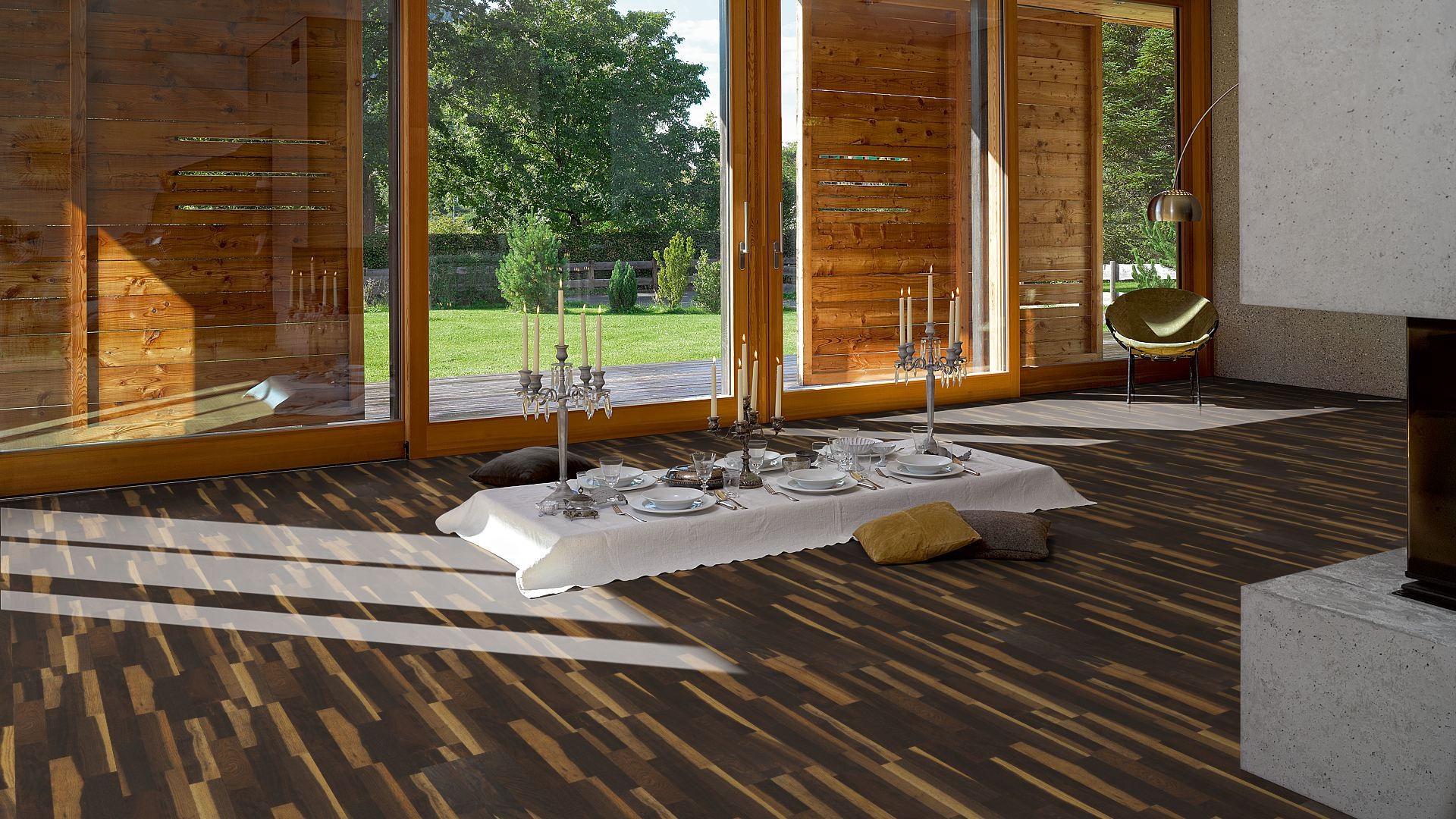 PARADOR Parkett Eiche kerngeräuchert Schiffsboden 3-Stab | Basic 11-5-4014809170624
