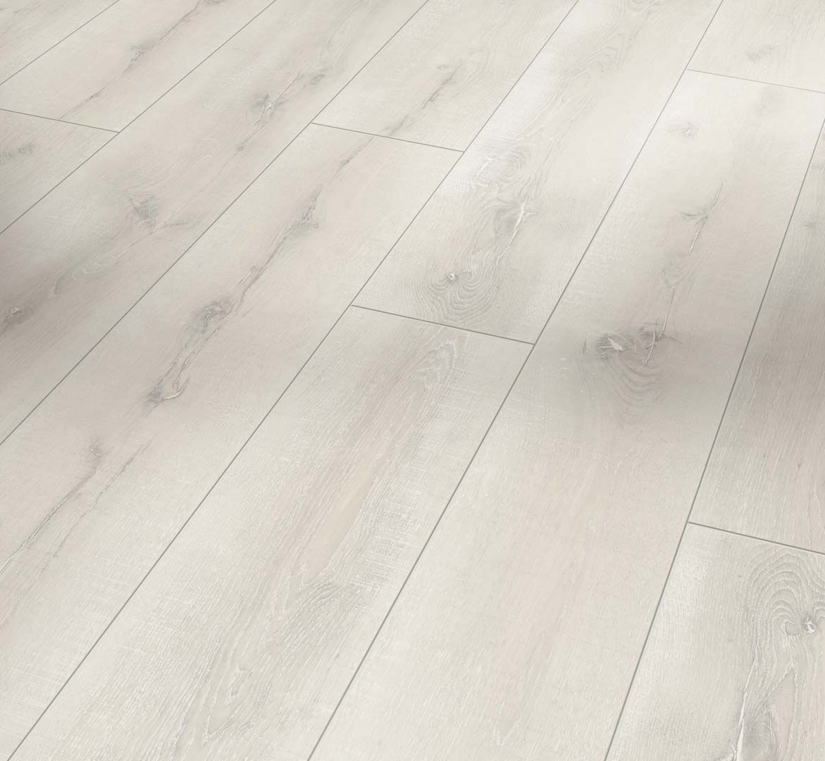 PARADOR Laminat Eiche Vintage weiß Landhausdiele 4-seitige Mini-V-Fuge | Eco Balance | 19 m²-4014809191056 guenstig bei bodenverkauf.de kaufen PARADOR Laminat Eiche Vintage weiß Landhausdiele 4-seitige Mini-V-Fuge | Eco Balance | 19 m²-4014809191056