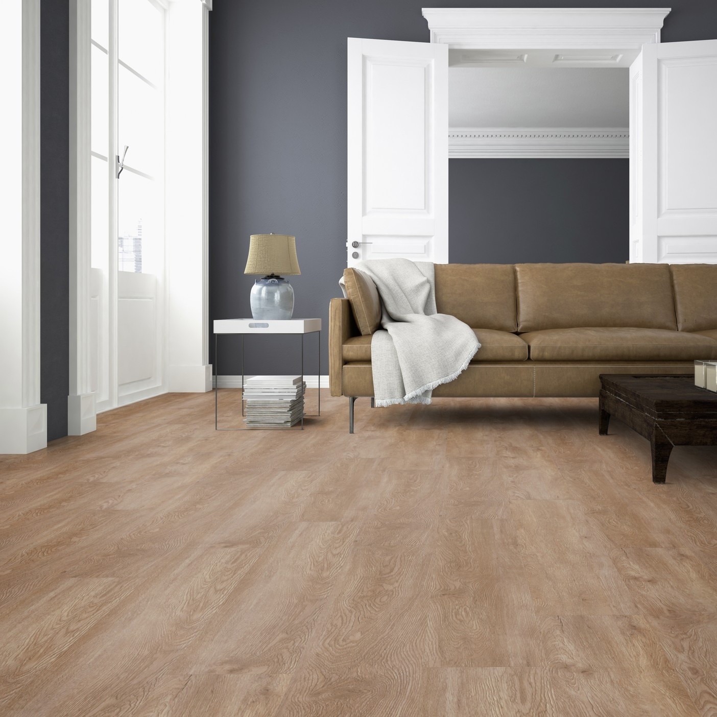 TER HÜRNE Design-Vinylboden Eiche Caracas braun Landhausdiele I05 | Straight Choice Perform | 20 m²-4012853137525