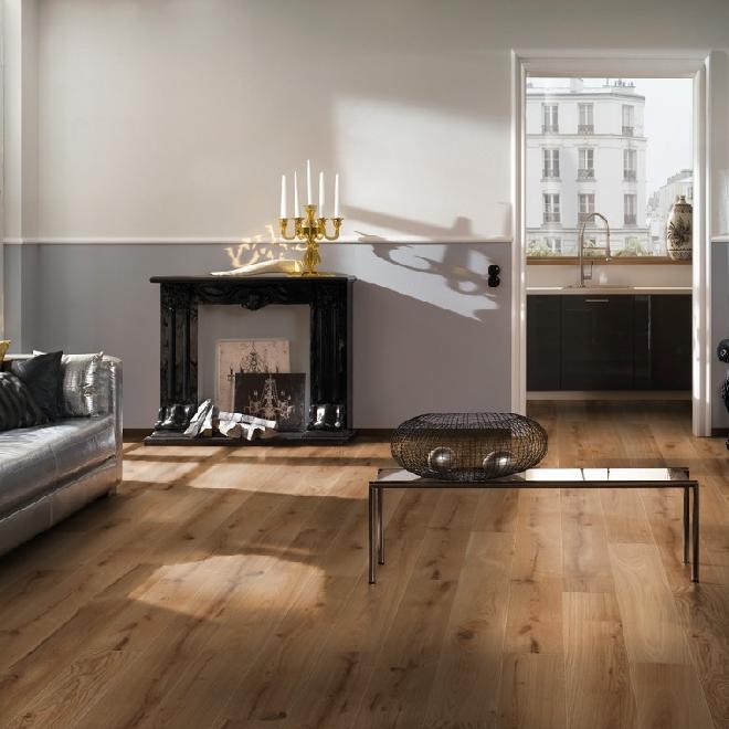 PARADOR Parkett Eiche lebhaft Landhausdiele 4-seitige V-Fuge unbehandelt | Sonderedition | 14 m²-#