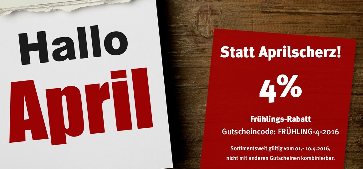 Jetzt FRÜHLINGS-RABATT sichern!