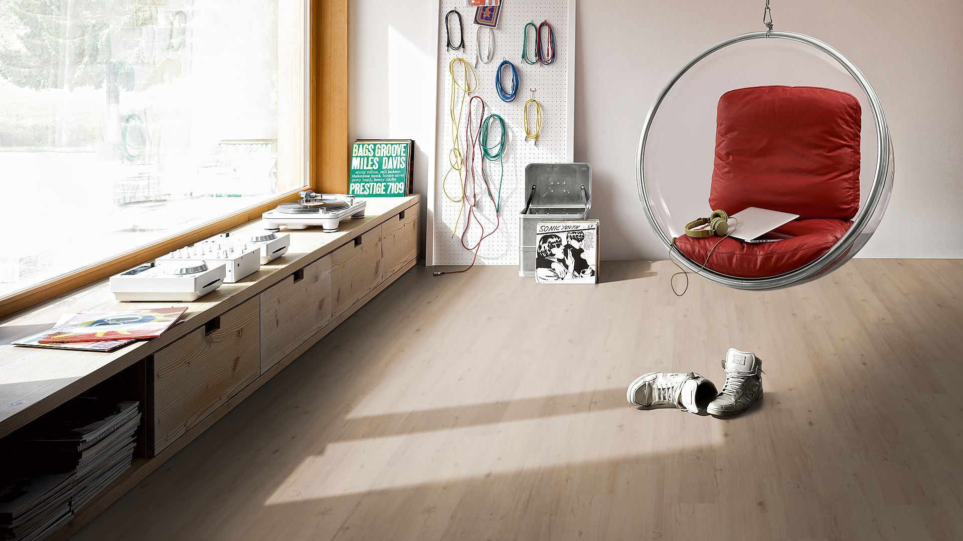 PARADOR Vinylboden Eiche geschliffen Landhausdiele Gebürstete Struktur | Classic 2050-4014809145158