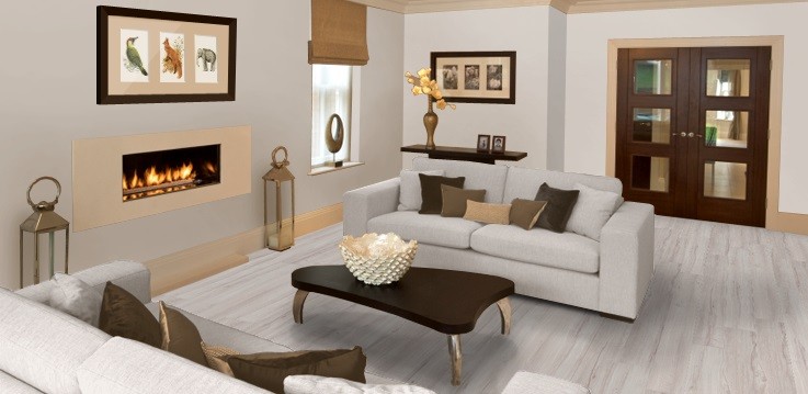Vinyl Eiche Swan Oak White Struktur Landhausdiele mit V-Fuge | 34 m²-8715359166896