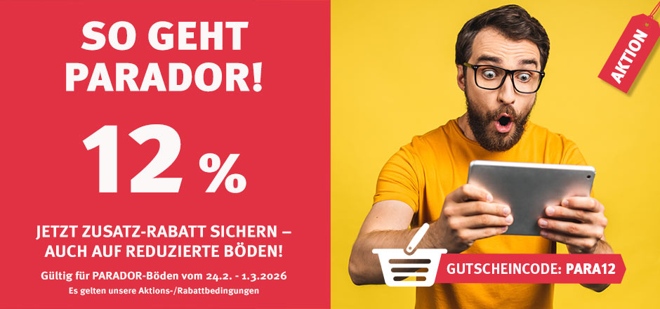 Aktion Parador-Böden mit 12% Rabatt