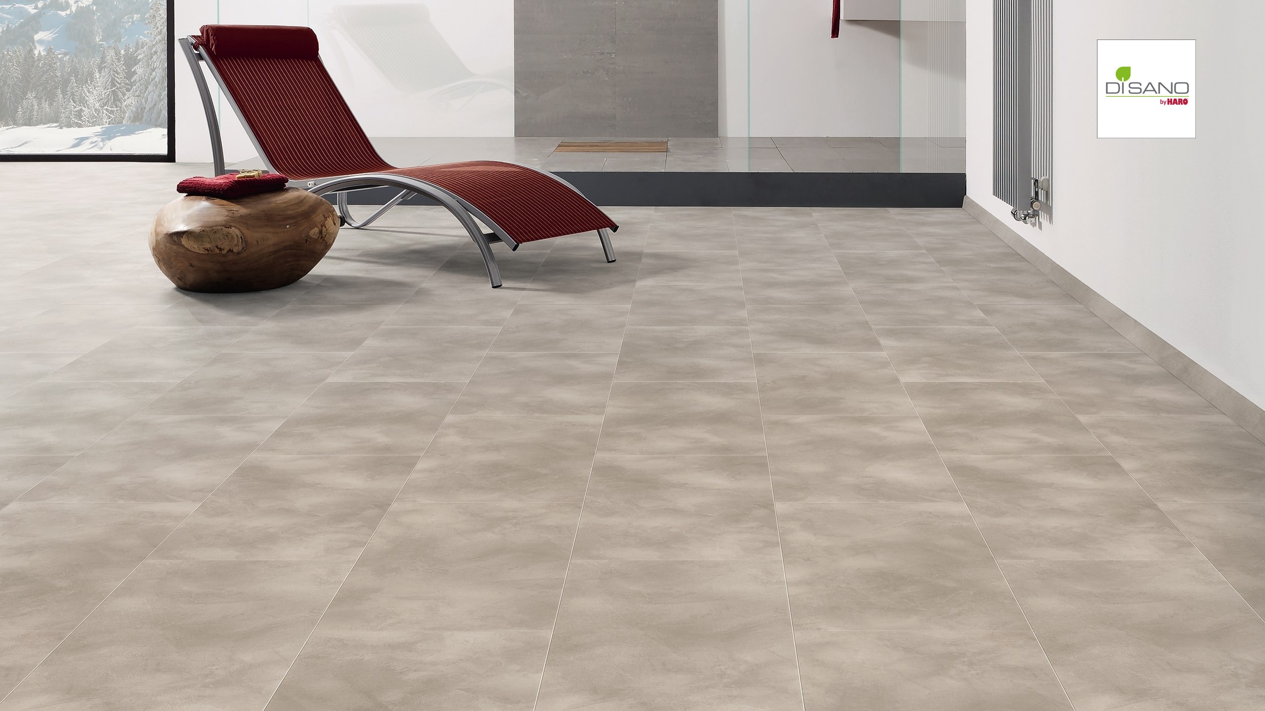HARO Designboden Piazza 4V Beton hell Steinstruktur | DISANO SmartAqua | 2. Wahl | 10 m²-4018427443221