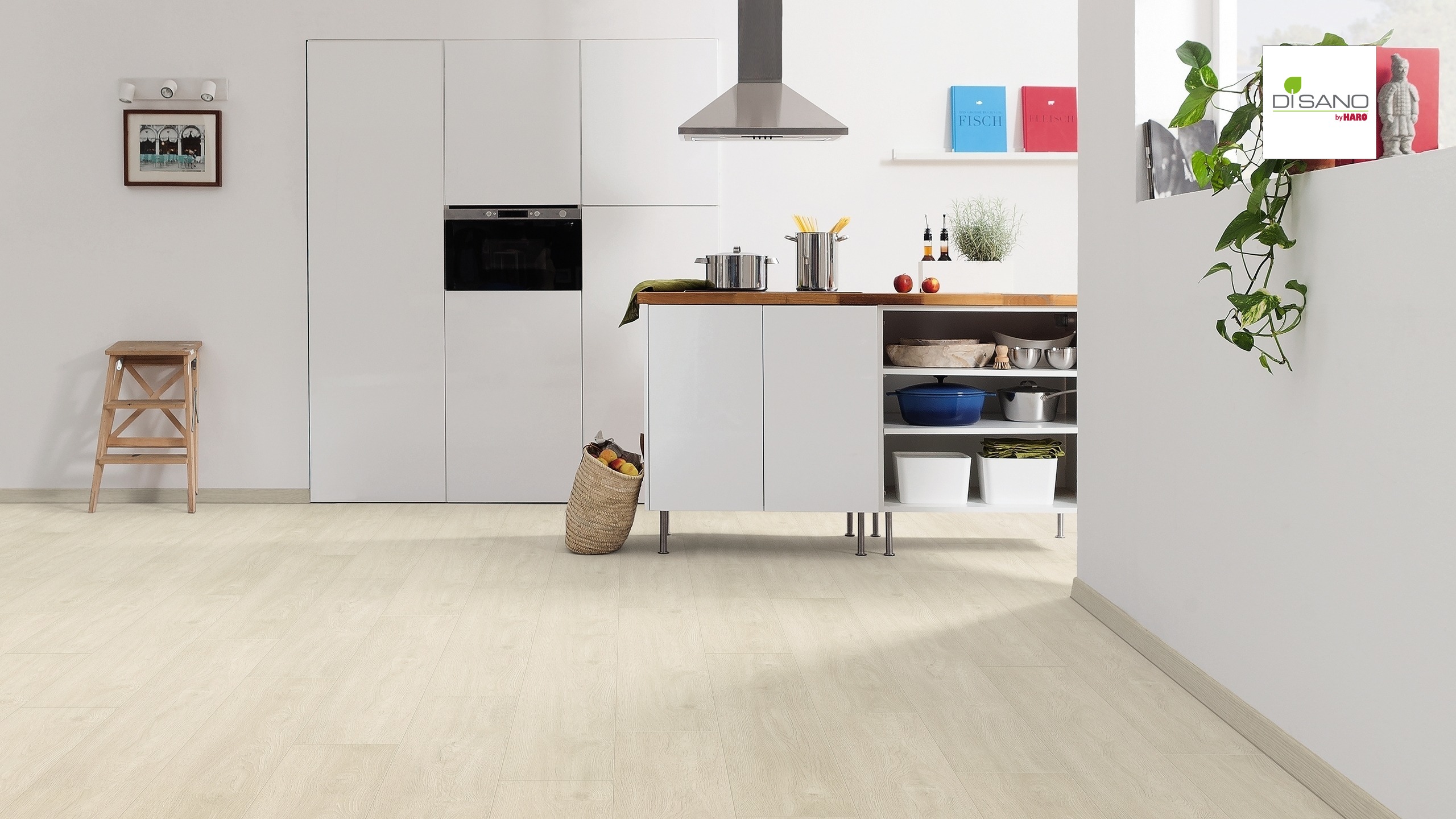 HARO Vinylboden Eiche naturweiß Landhausdiele | DISANO Life | 2. Wahl | 16,5 m²-4018427386580