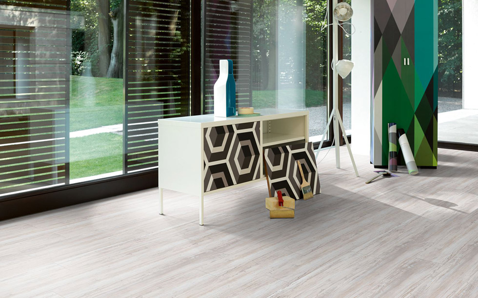 PARADOR Vinylboden Pinie skandinavisch weiß Landhausdiele Gebürstete Struktur | Basic 4.3-4014809170181