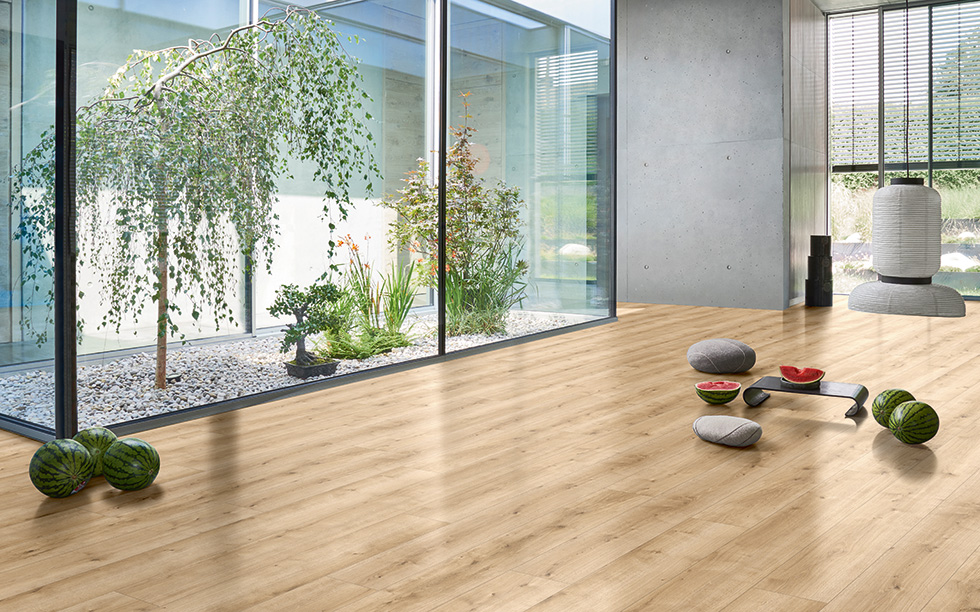 PARADOR Designboden Eiche Pure hell Holzstruktur Schlossdiele 4-seitige Fase | Modular ONE-4014809192473