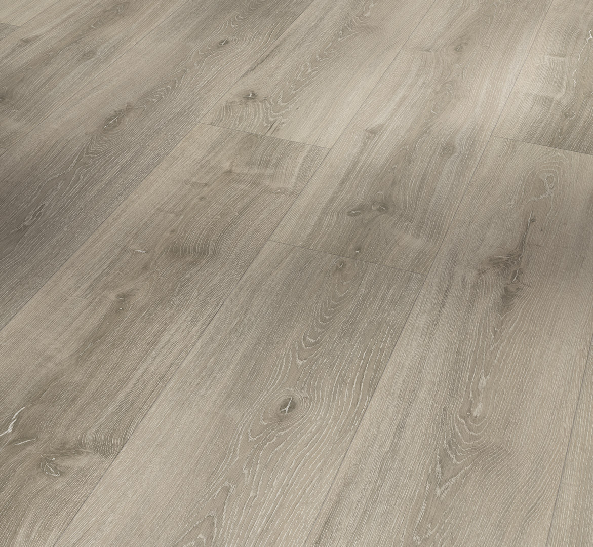 PARADOR Vinylboden Eiche grau geweißt Landhausdiele 4-seitige Fase | Basic 5.3-4014809203315