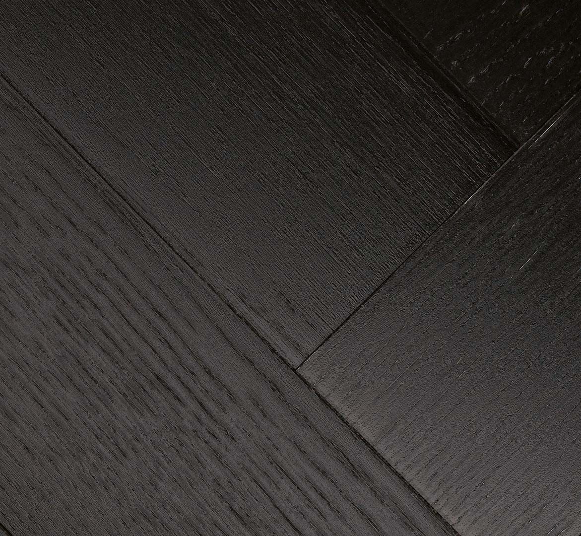 PARADOR Parkett Eiche schwarz Stab 4-seitige Minifase Fischgrät | Trendtime 3 | 25,5 m²-4014809172727