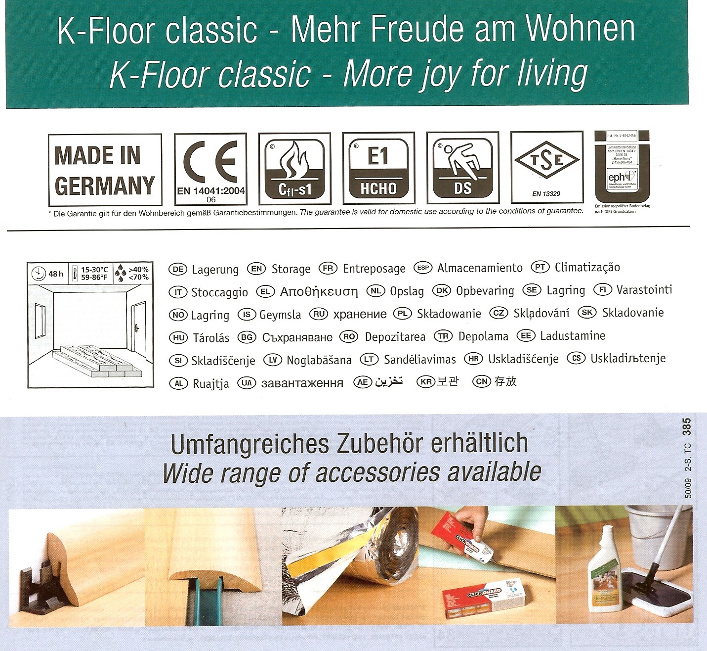 Laminat Buche Moldau SB 3-Stab: 11,0 m²-