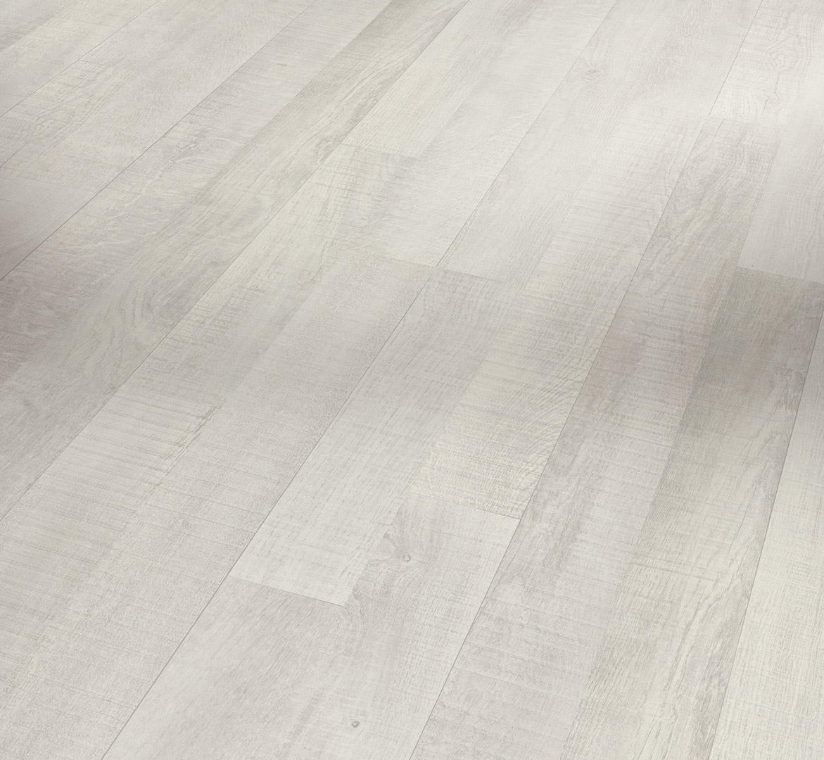 PARADOR Laminat Eiche sägerau weiß Schiffsboden 2-Stab Seidenmatte Struktur | Basic 200-4014809170303