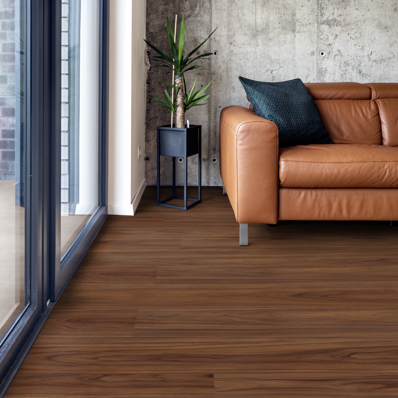 TER HÜRNE Design-Vinylboden Nussbaum Dubai Lange Landhausdiele D12 | Grand Choice Perform-4012853152184