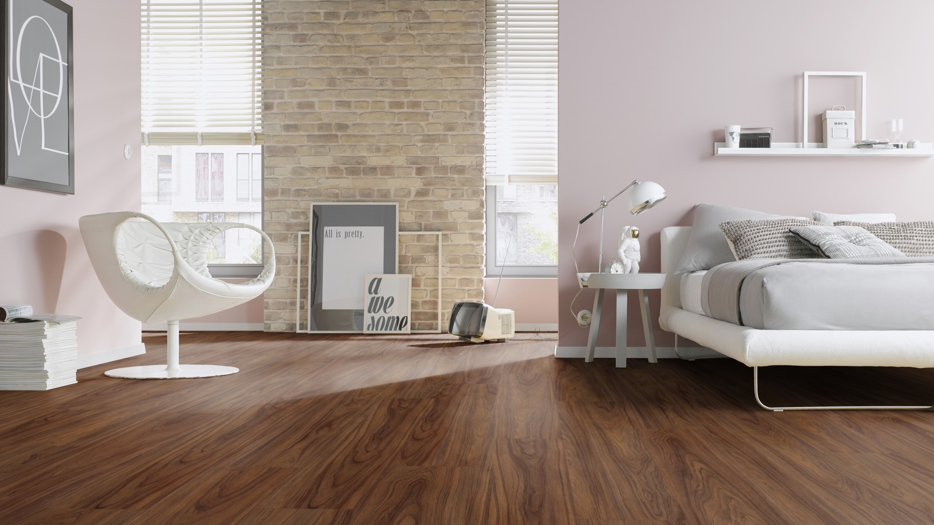 TER HÜRNE Design-Vinylboden Nussbaum Dubai Lange Landhausdiele D12 | Grand Choice Perform-4012853152184