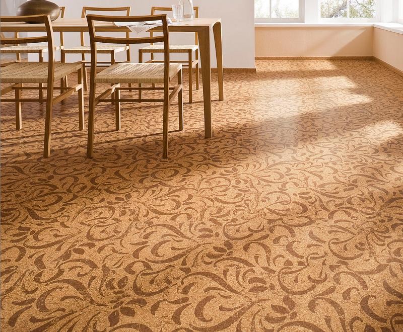 Kork Floral braun auf natur lackiert: 13,0 m²- guenstig bei bodenverkauf.de kaufen Kork Floral braun auf natur lackiert: 13,0 m²-