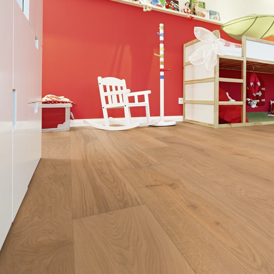 PARADOR Parkett Eiche hell gebürstet Landhausdiele Minifase | Basic 11-5 | 2. Wahl | 20 m²-4014809231578