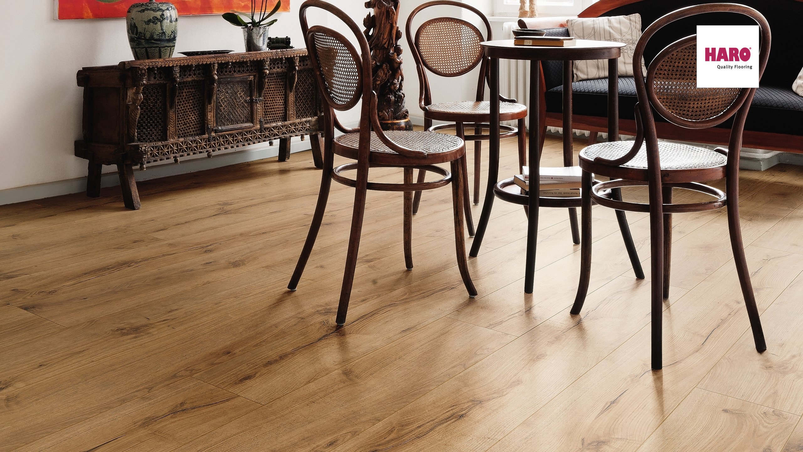 HARO Laminat Alpineiche Natur authentic matt Landhausdiele | Tritty 100 Gran Via | 2.Wahl-4018427325756