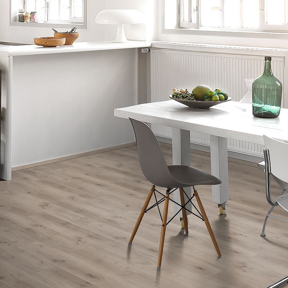 Vinyl Eiche Elegant grau Holzstruktur Landhausdiele | Eco Balance PUR | 33 m²-