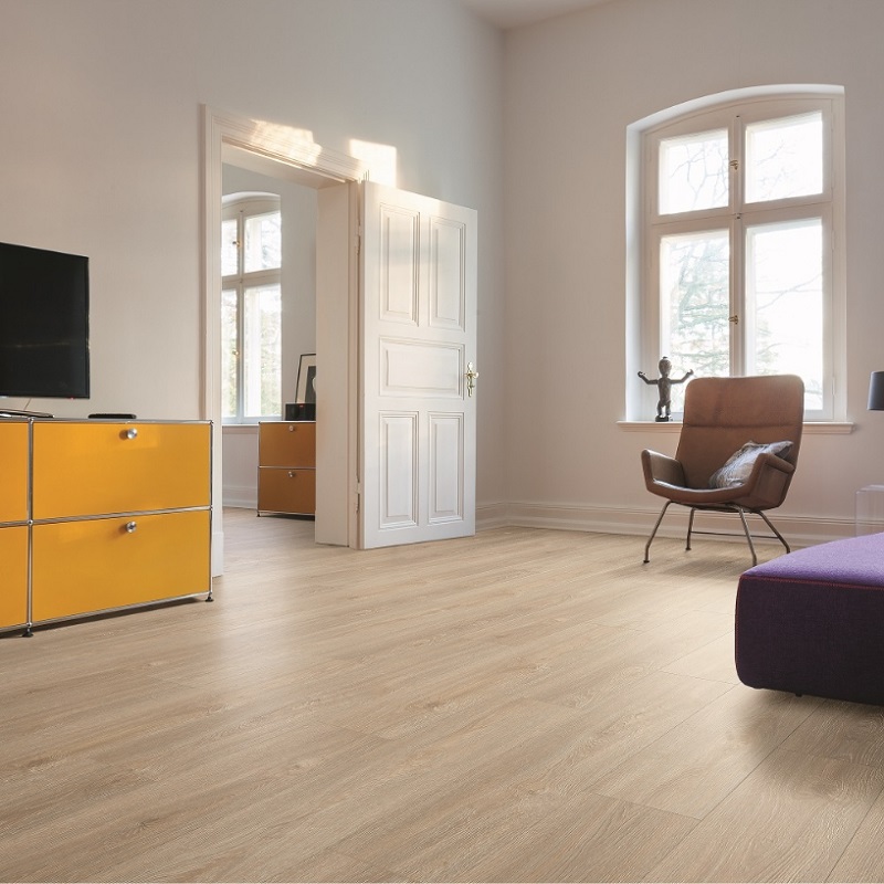 HARO Designboden Kalkeiche natur Landhausdiele 4-seitige V-Fase | Living | 32 m²-4018427386399