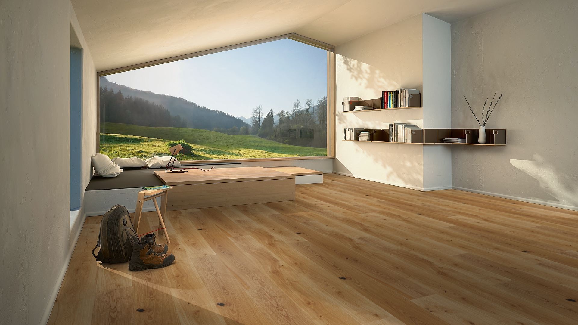 PARADOR Parkett Eiche gebürstet Landhausdiele matt lackiert | 19 m²-4014809139546