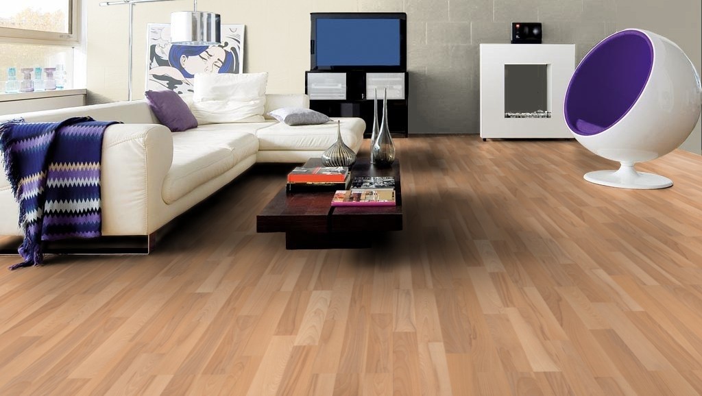 HARO Laminat Kernbuche matt Schiffsboden 3-Stab | Tritty 75-4018427242756