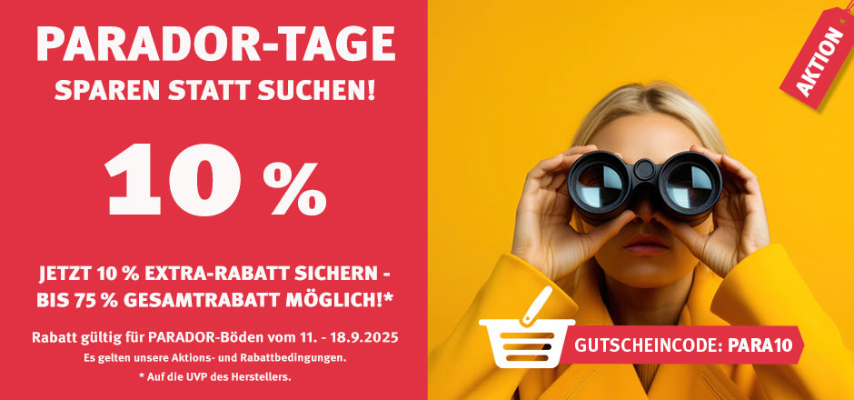 Aktion Parador-Böden mit 10% Rabatt