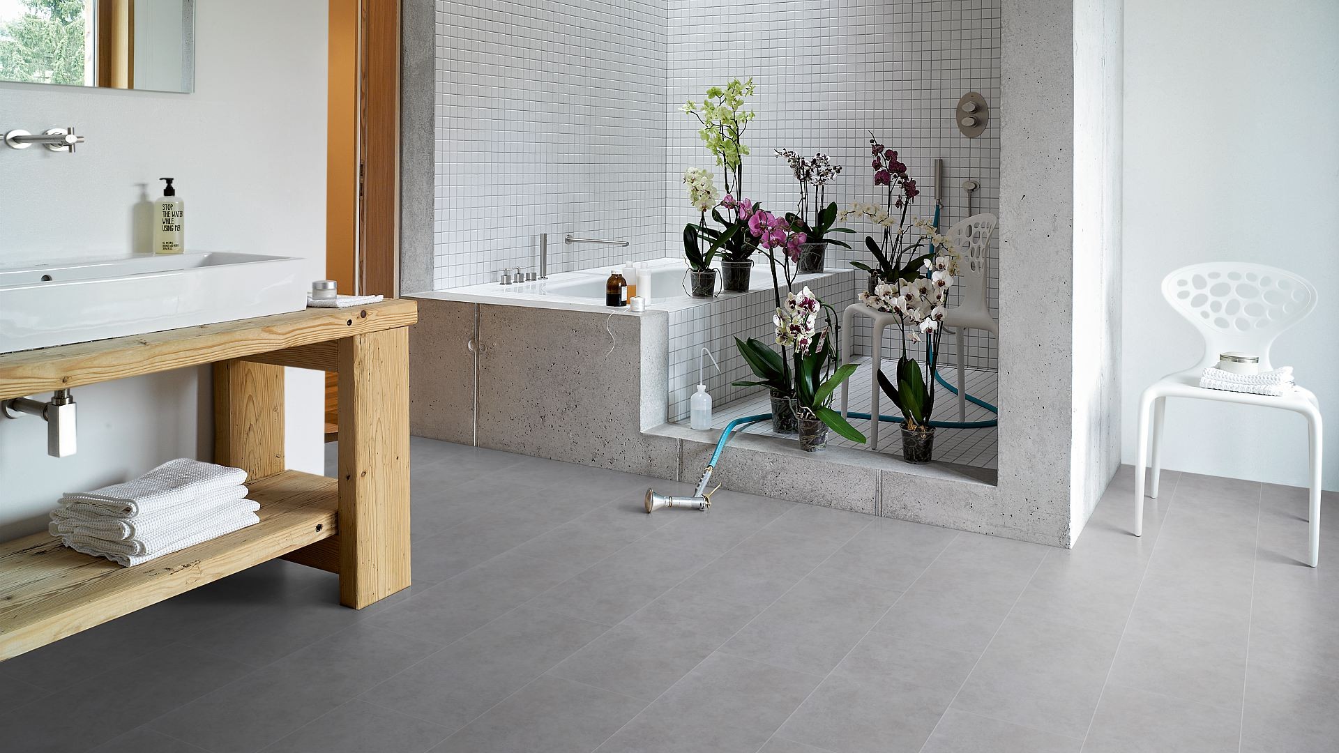 PARADOR Vinylboden Beton grau Steinstruktur | Basic 4.3 | 2. Wahl | 6 m²-4014809170204