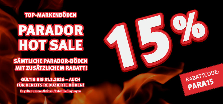 Aktion Parador-Böden mit 15% Rabatt