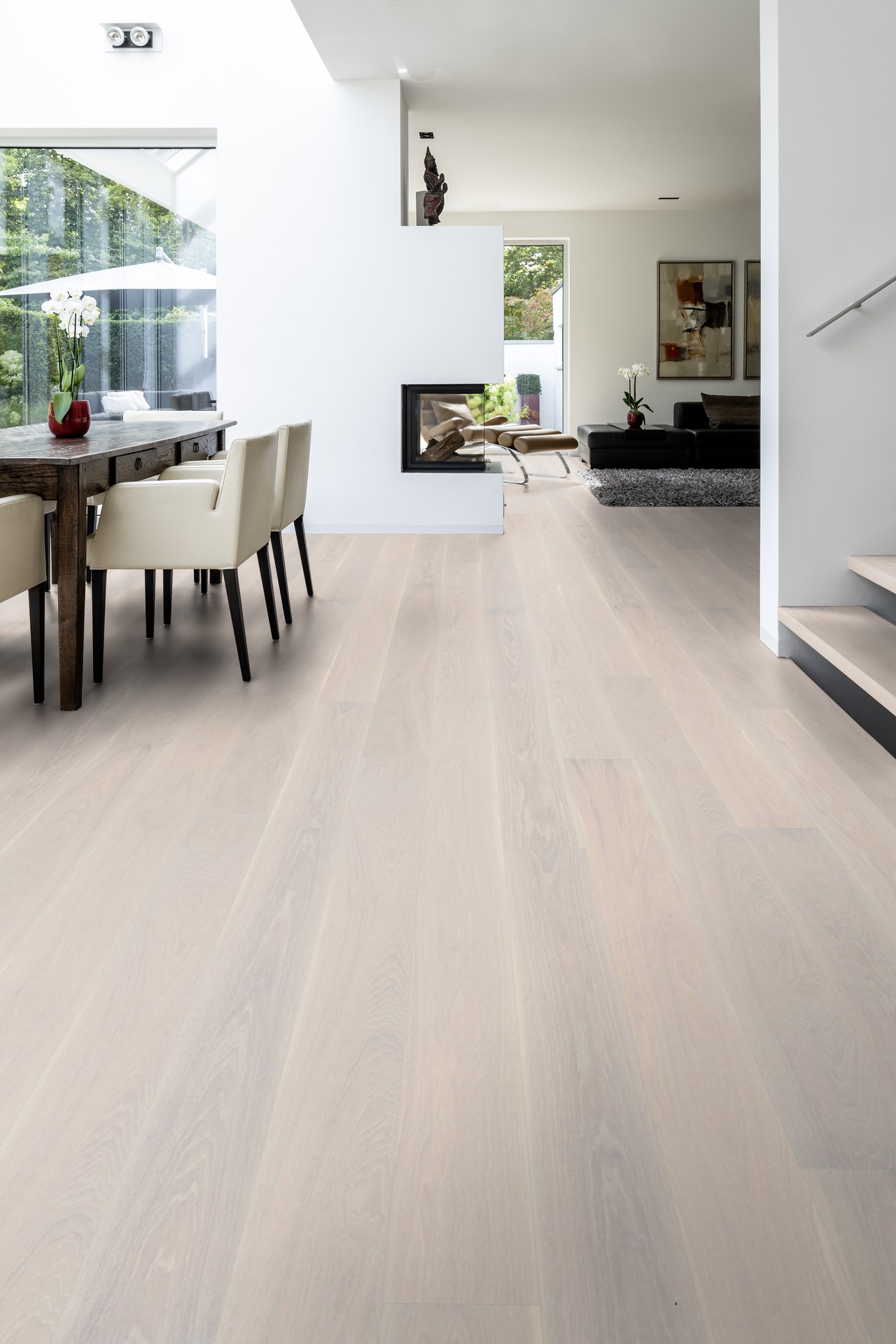 TER HÜRNE Parkett Esche gekälkt gebürstet mattlackiert Landhausdiele | Sonderedition | 13,5 m²-4012853088506