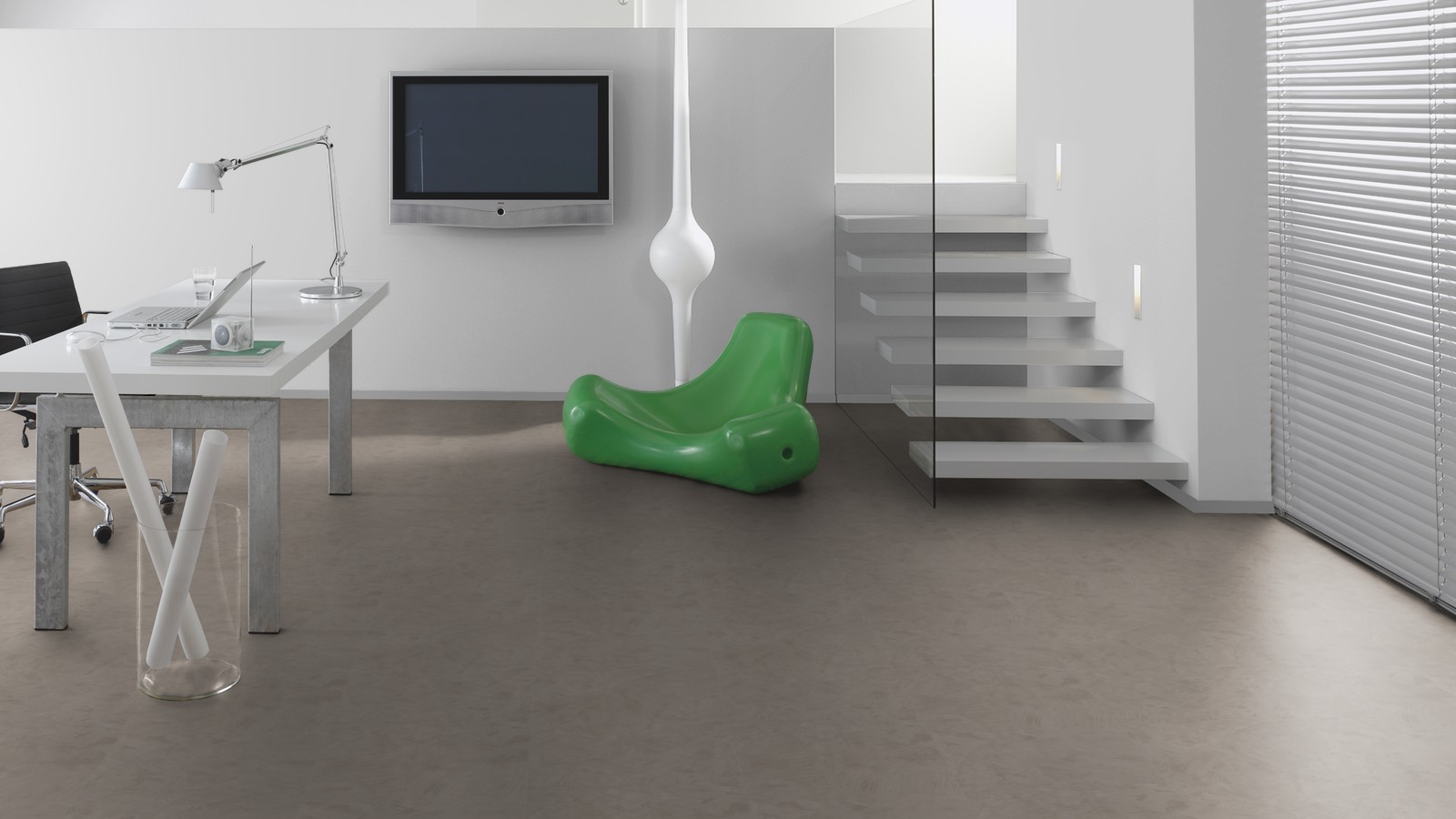 TER HÜRNE Vinylboden Beton Sydney mittelgrau J07 | Stone Choice Compact | 11 m²-4012853111006