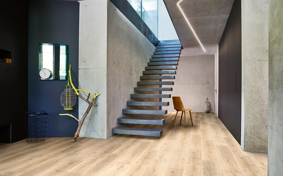PARADOR Klebe-Vinylboden Eiche Royal hell gekälkt Landhausdiele | Basic 2.0 | 19 m²-4014809192343