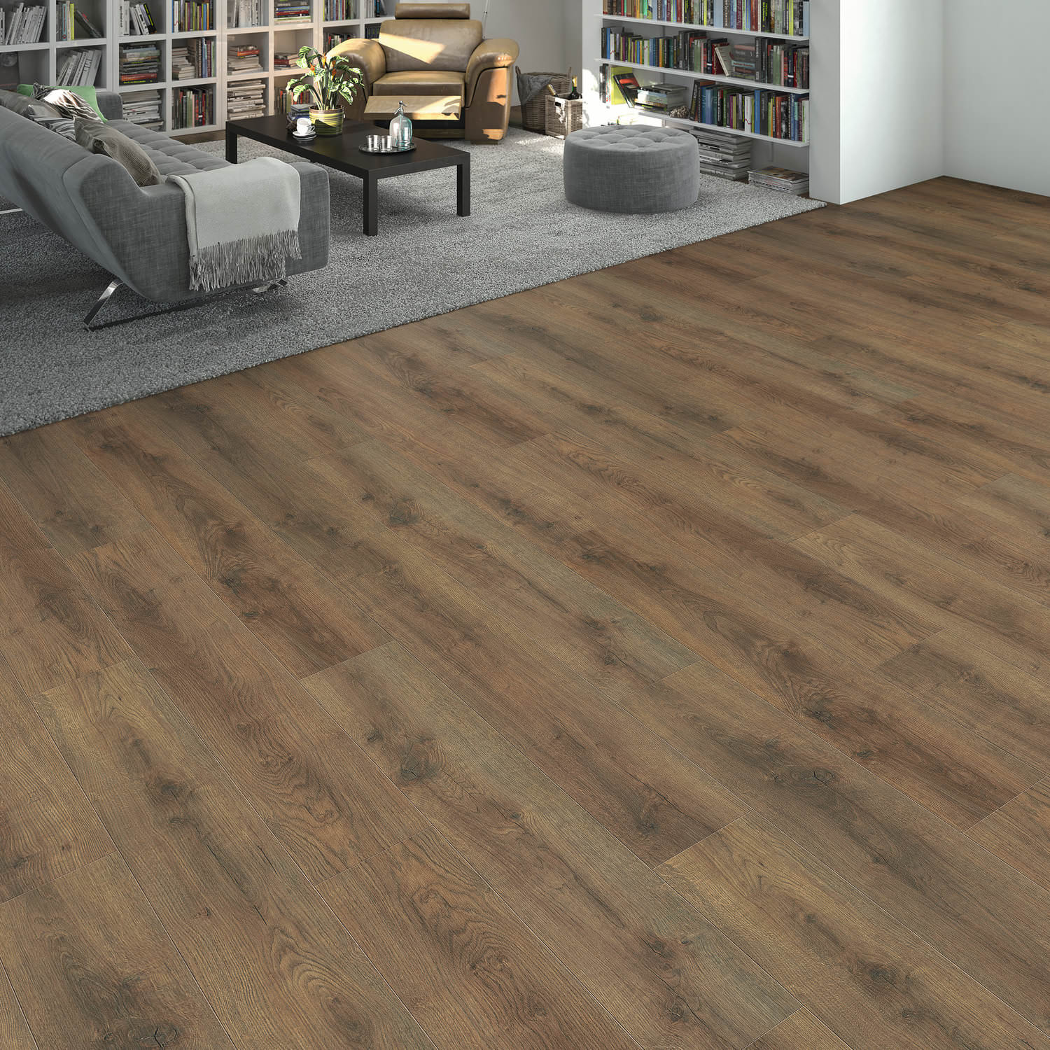 HARO Laminat Eche Scarpa geräuchert Landhausdiele strukturiert | Sonderedition | 2. Wahl | 13 m²-4018427516208