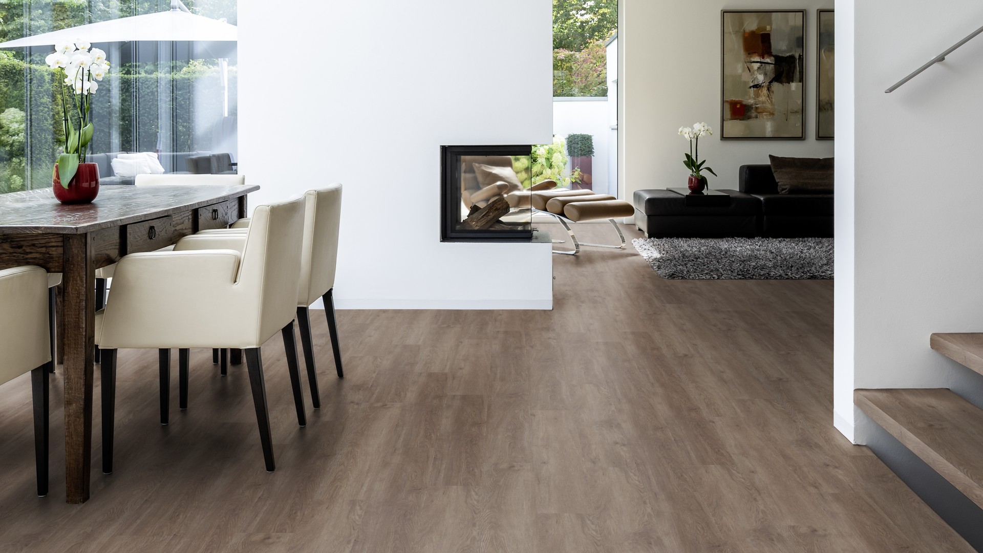 TER HÜRNE Design-Vinylboden Eiche Canberra graubraun Landhausdiele | Straight Choice Comfort | 32 m²-4012853119736