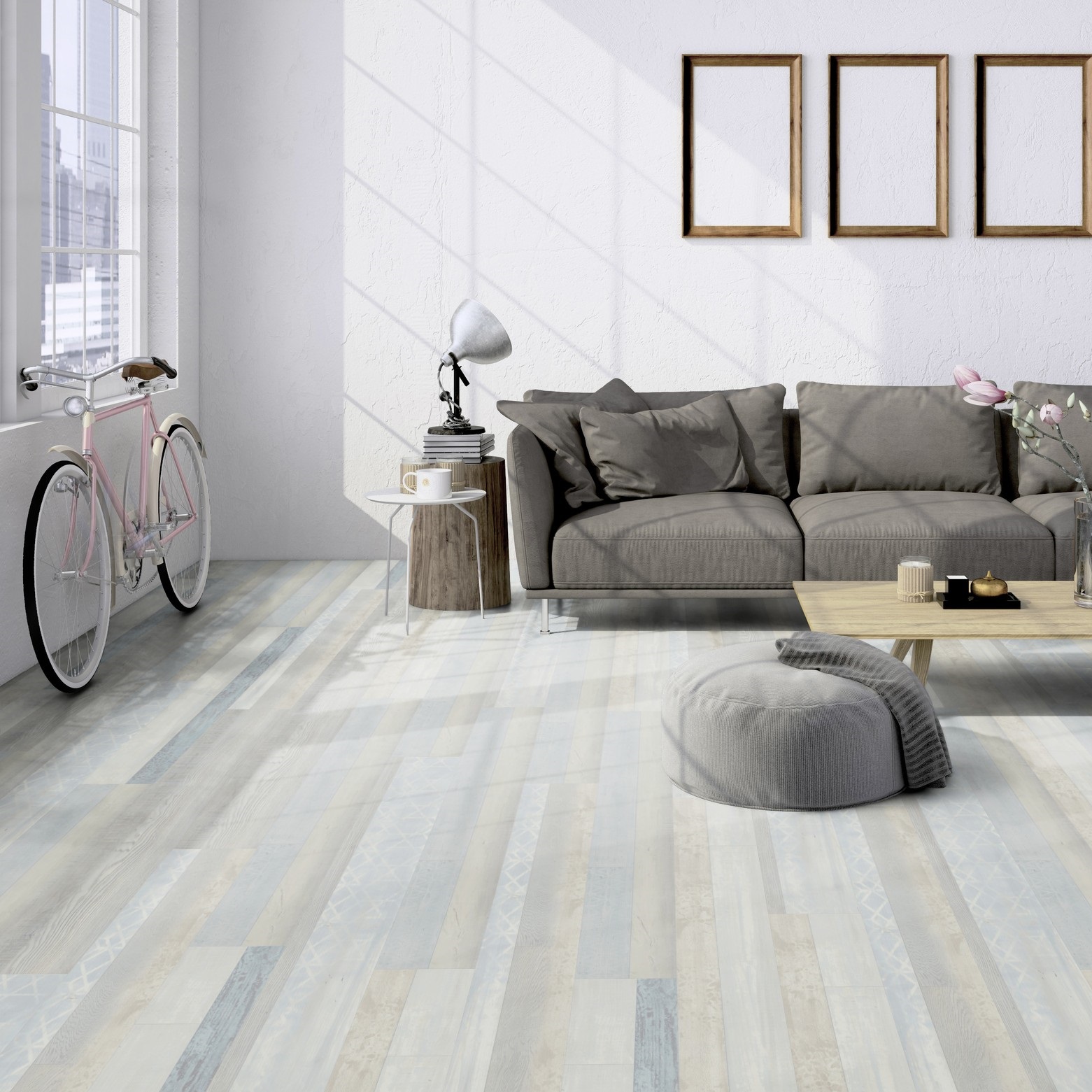 TER HÜRNE Design-Vinylboden Eiche Vancouver grau Mehrstab F06 | Pure Choice Compact | 8 m²-4012853128516