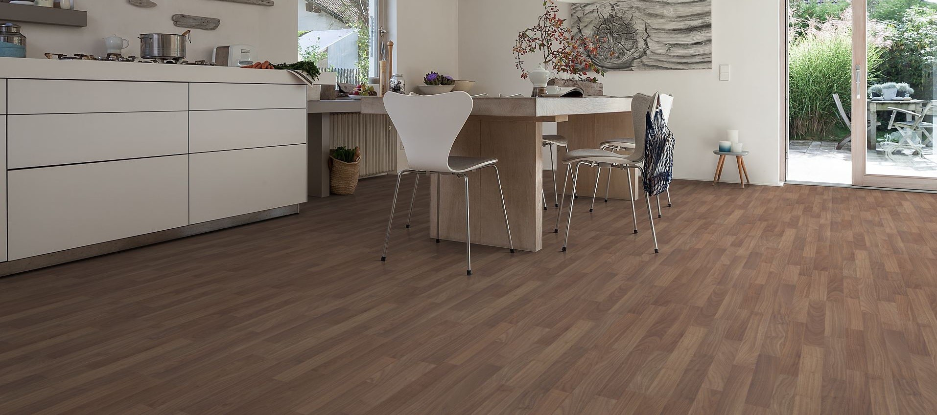 HARO Laminat Nussbaum Levante Schiffsboden 3-Stab | Tritty 75 | 2.Wahl | 16,5 m²-4018427376901