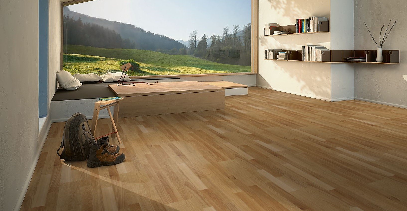 PARADOR Parkett Eiche Schiffsboden 3-Stab lackversiegelt | Markenaktion | 16 m²-4014809103455