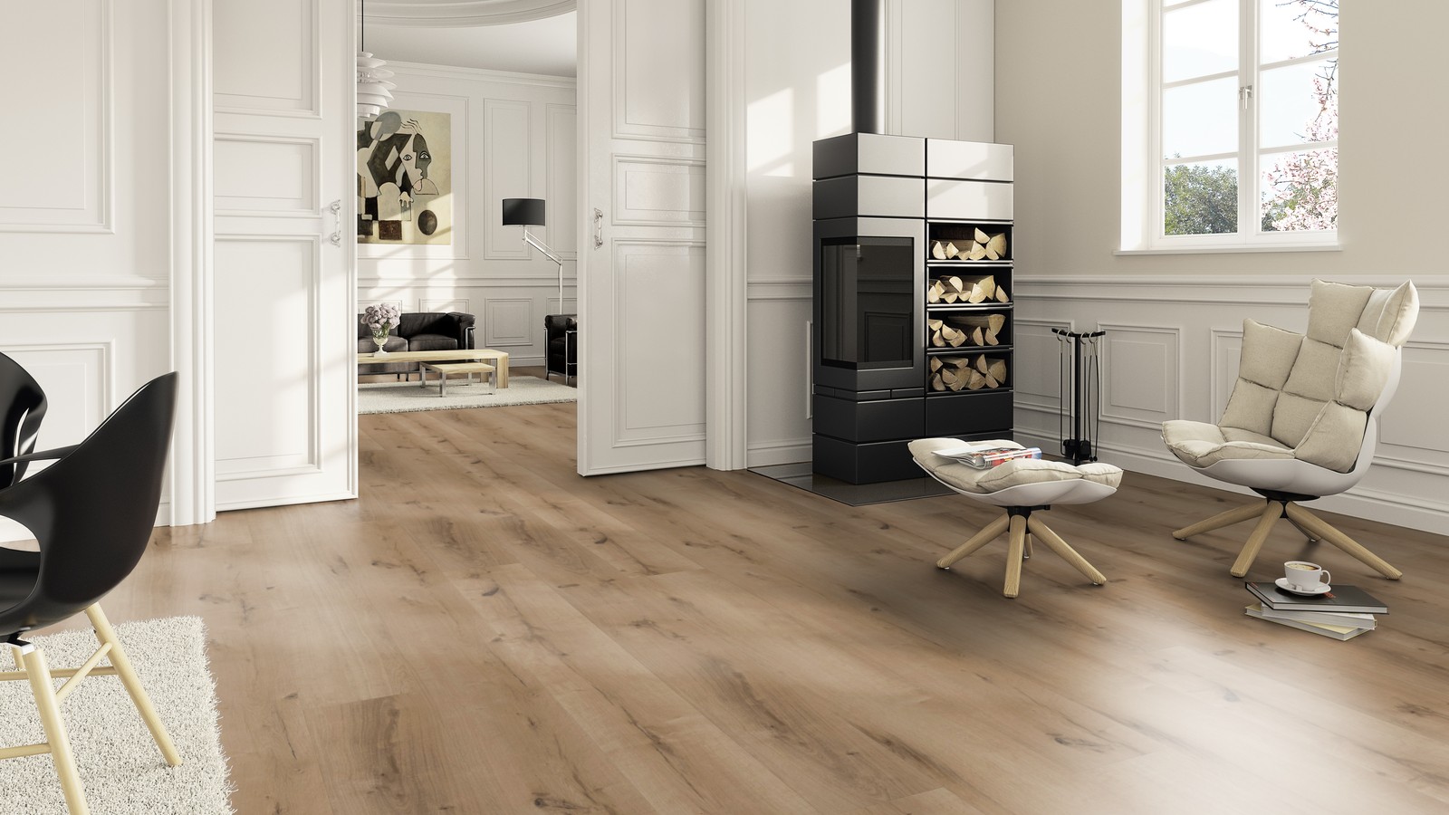 TER HÜRNE Vinylboden Eiche Bilbao braun Lange Landhausdiele G06 | Bright Choice Compact-4012853128561
