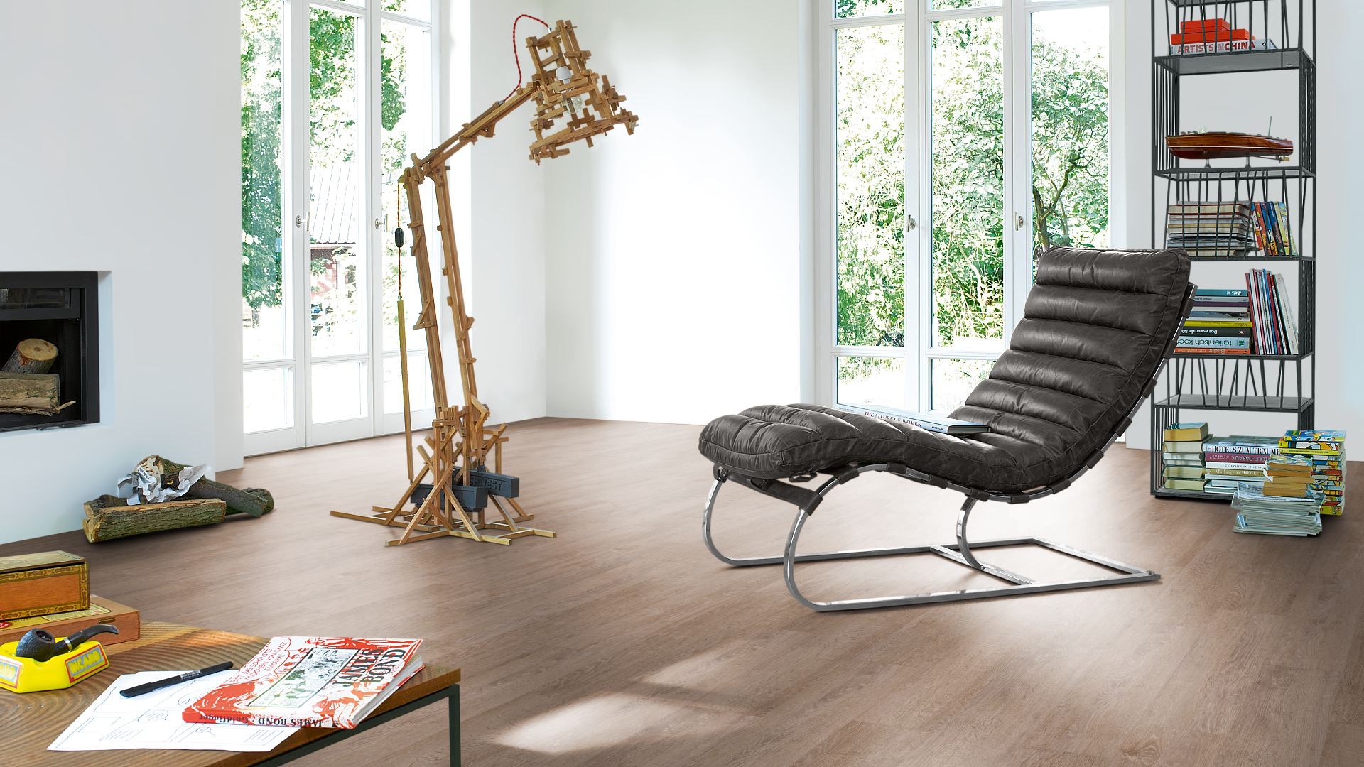 PARADOR Laminat Eiche Atlantic Landhausdiele 4-seitige Mini-V-Fuge | Basic 600-4014809149316