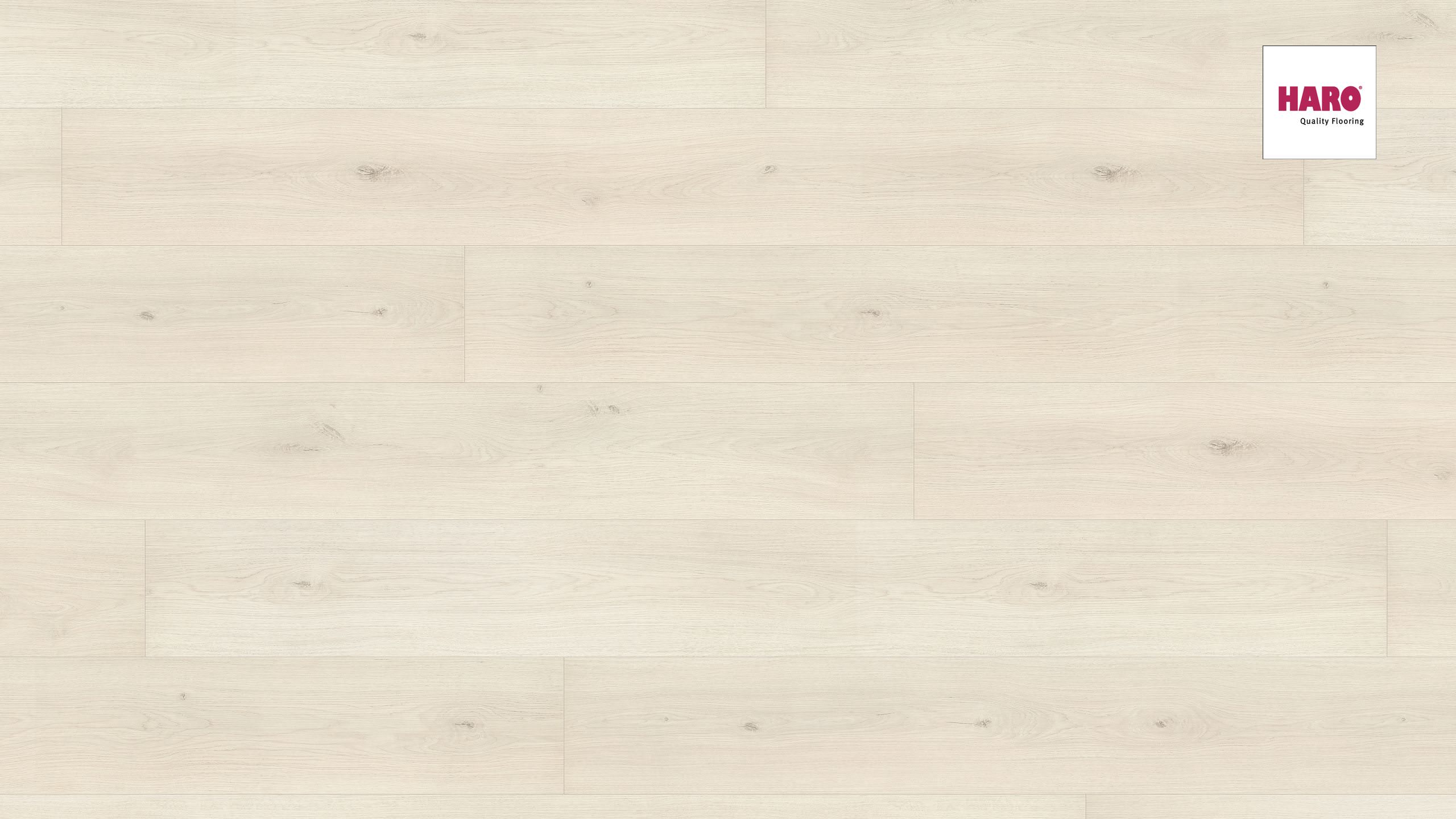 HARO Laminat Eiche Emilia weiß authentic soft Landhausdiele | Tritty 100 Gran Via | 2.Wahl | 21 m²-4018427446543