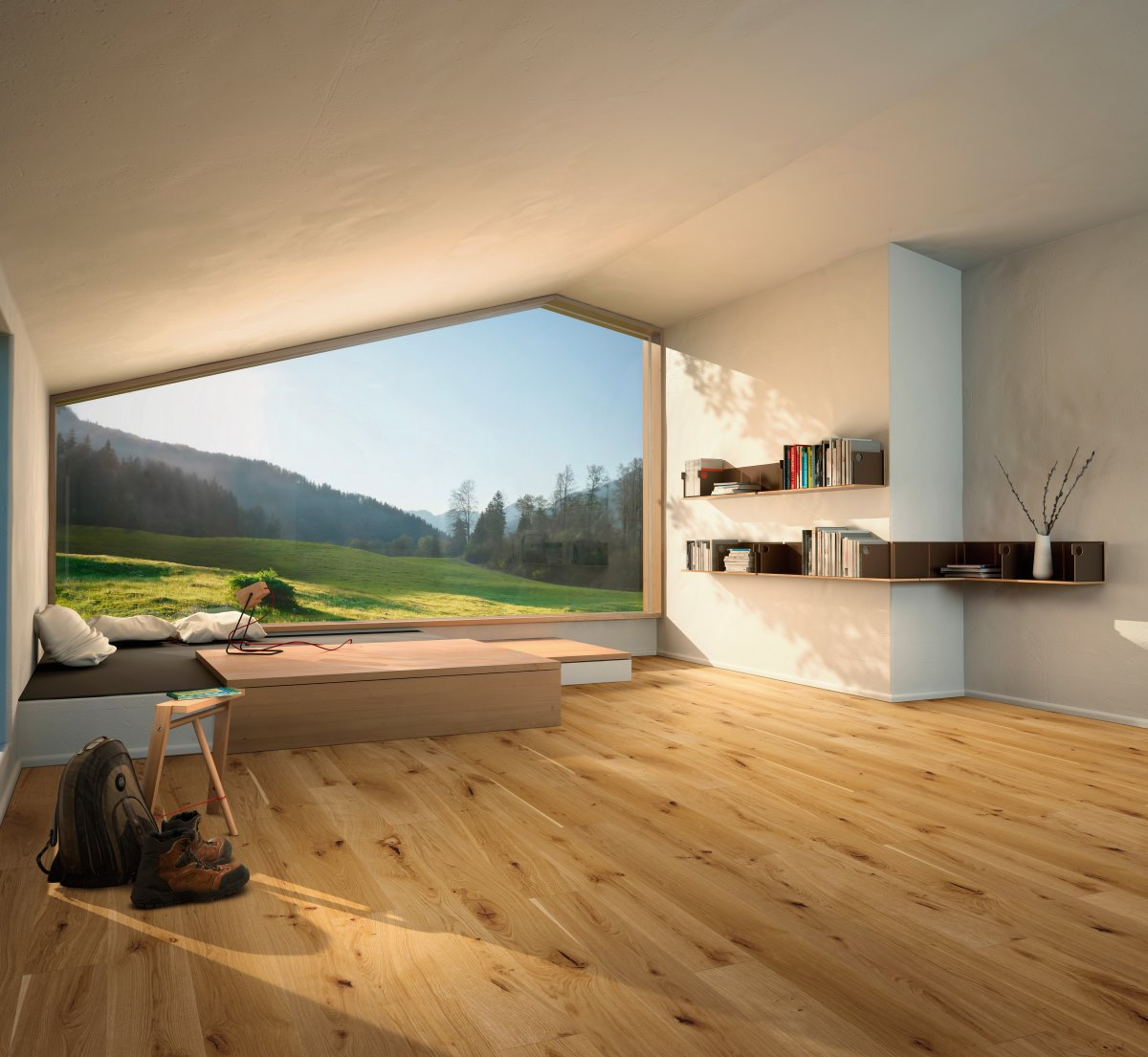 PARADOR Parkett Eiche Rustikal Landhausdiele lackversiegelt matt umlaufende Minifase | Basic 11-5-4014809136118