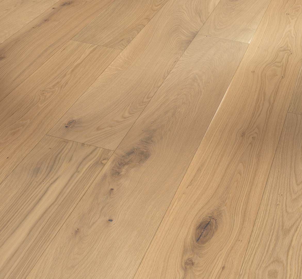 PARADOR Parkett Eiche gebürstet Landhausdiele naturgeölt weiß Minifase | Basic 11-5 | 2. Wahl | 28 m-4014809170693