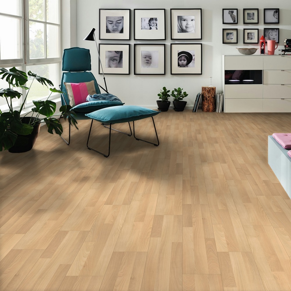 HARO Laminat Buche Schiffsboden 3-Stab strukturiert matt | Sonderedition NKL 31 | 2. Wahl | 12 m²-4018427516178