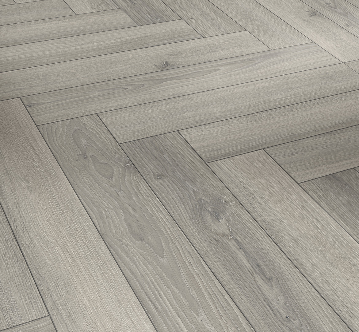 PARADOR Laminat Eiche Studioline lichtgrau Naturmattstruktur V-Fuge | Trendtime 3 | 2. Wahl | 14 m²-4014809263333