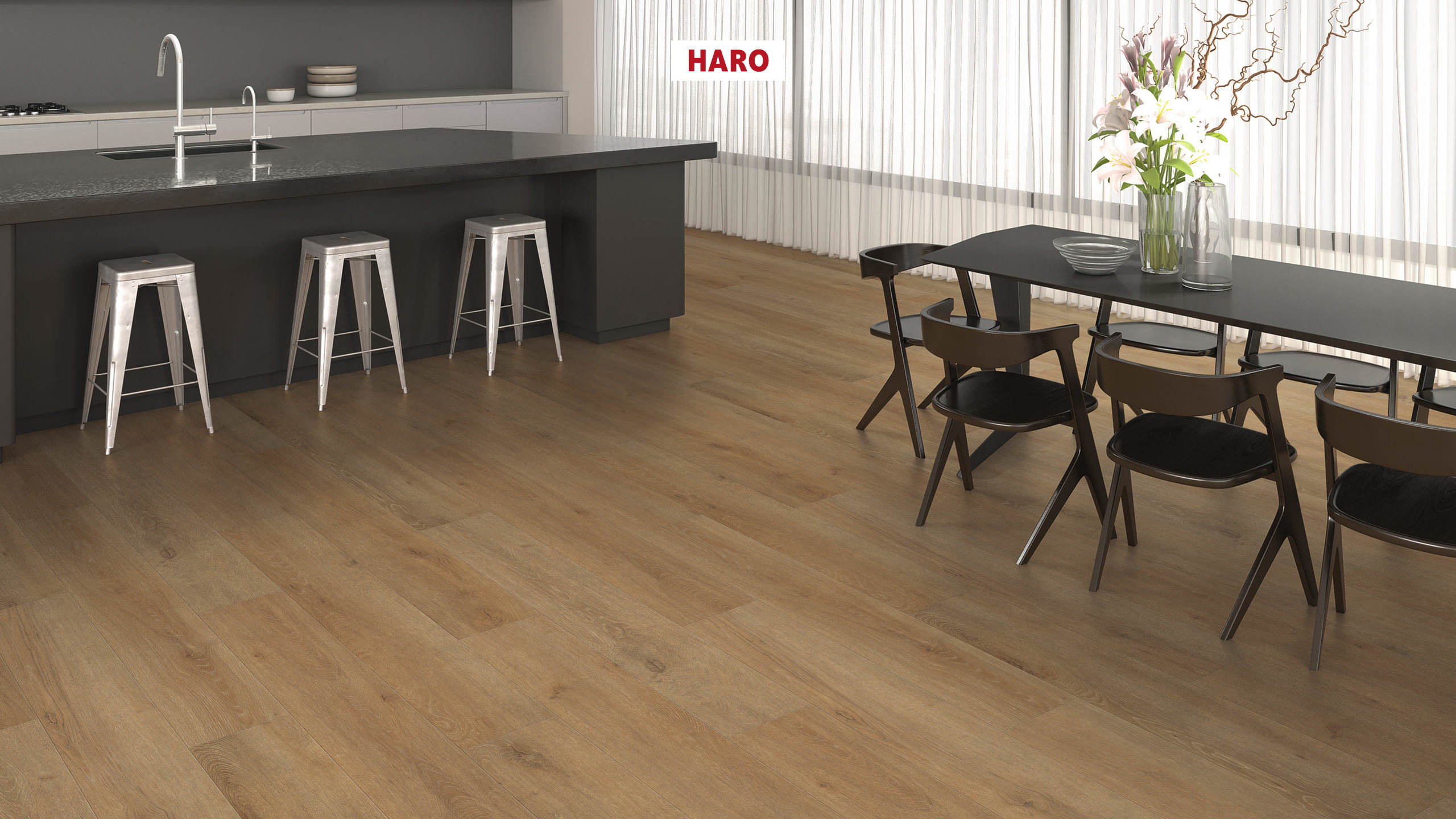 HARO Laminat Eiche Veneto natur Landhausdiele 4V | Tritty 200 Aqua Gran Via | 2.Wahl | 25 m²-4018427458386