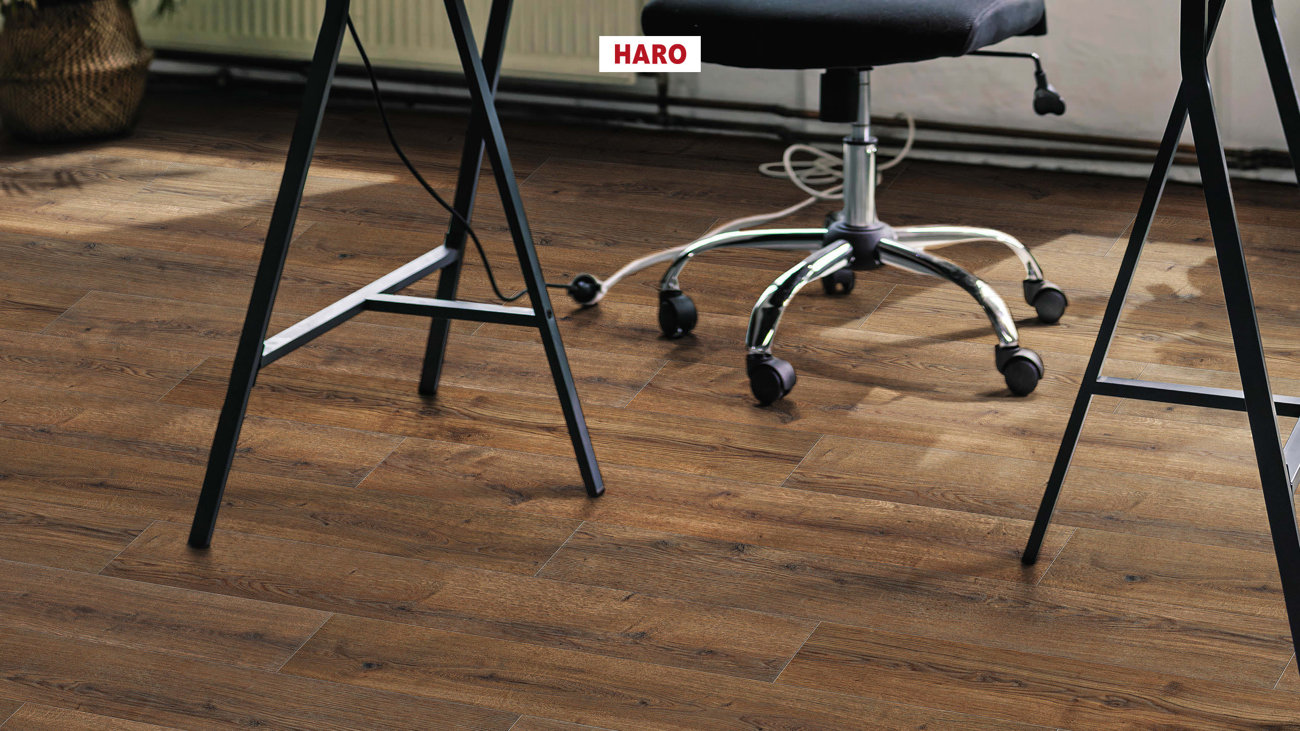 HARO Laminat Eiche Bari bernstein authentic Landhausdiele 4V | Tritty 90 | 2. Wahl | 24 m²-4018427516239