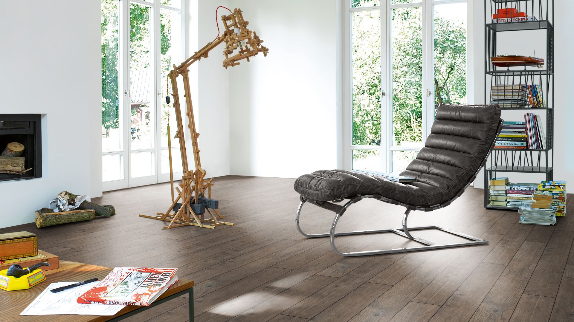 PARADOR Laminat Esche gealtert natur Landhausdiele 4-seitige V-Fuge | Trendtime 1-4014809150299