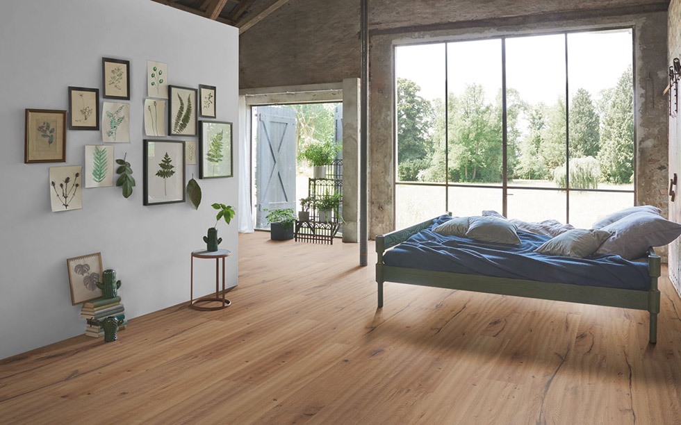PARADOR Parkett Eiche handscraped naturgeölt weiß Landhausdiele 4V | Trendtime 8 | 2. Wahl | 11 m²-4014809197331