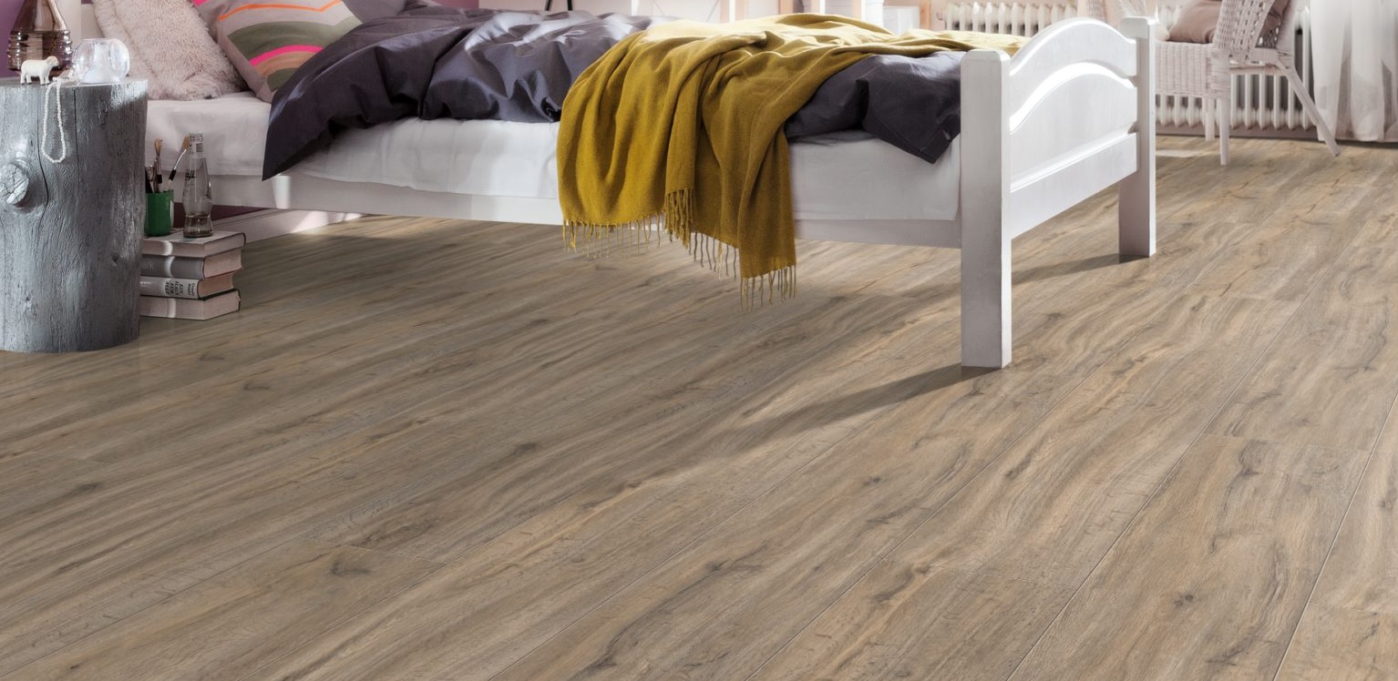 HARO Vinylboden Steineiche creme Landhausdiele XL 4-seitige V-Fase | DISANO Sonderedition-4018427433987